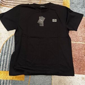 New Dolce & Gabbana Black Short Sleeve Tee